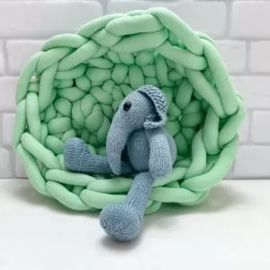 elefant tricotat manual din merino