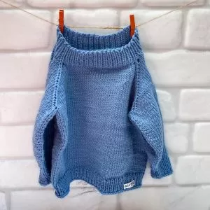 pulover bebe din lana merino